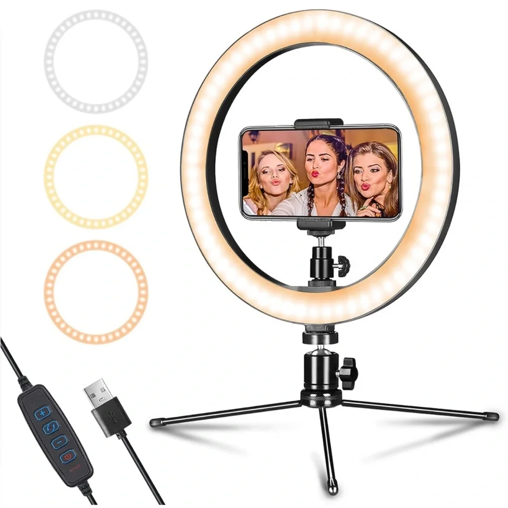10” LED ring light